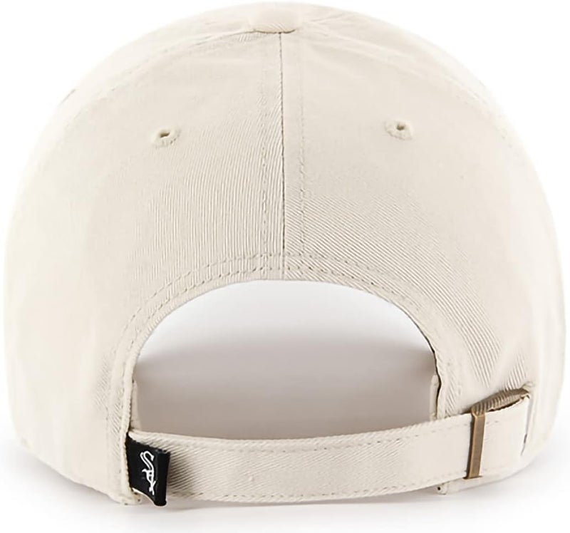 47 Brand MLB Natural Primary Logo Clean Up Adjustable Baseball Cap Hat, Adult One Size Fits All - Image 2